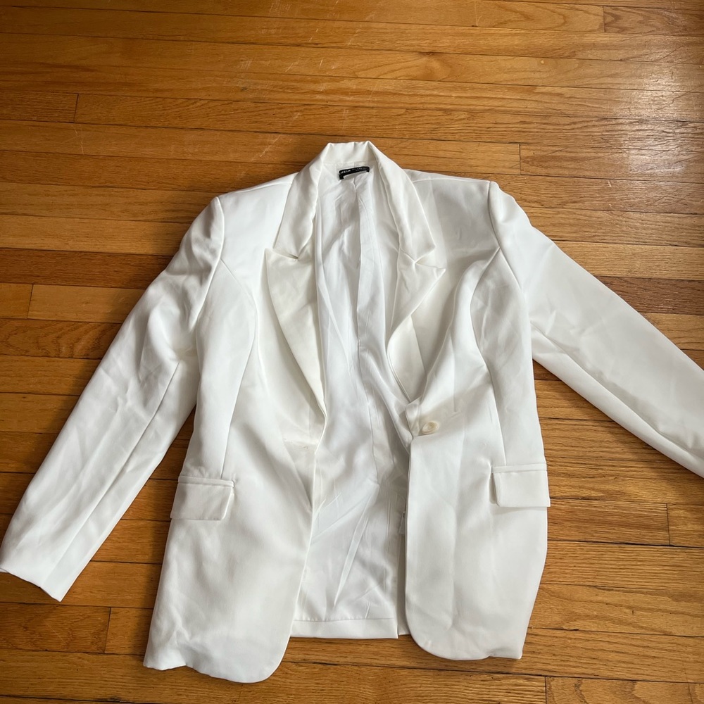 Shein White Blazer